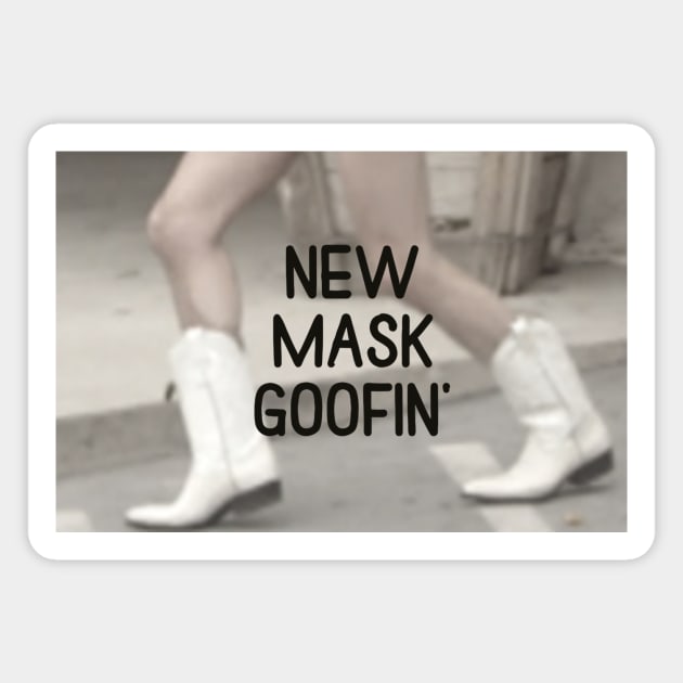 New Mask Goofin' Magnet by bluespecsstudio